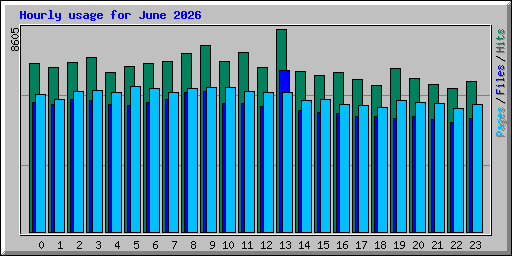 Hourly usage for June 2026